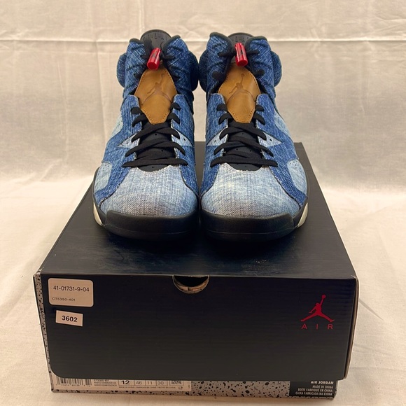 Nike Air Jordan 6 ‘Washed Denim’ CT5350-401 Mens size 12 With Box - Picture 2 of 14